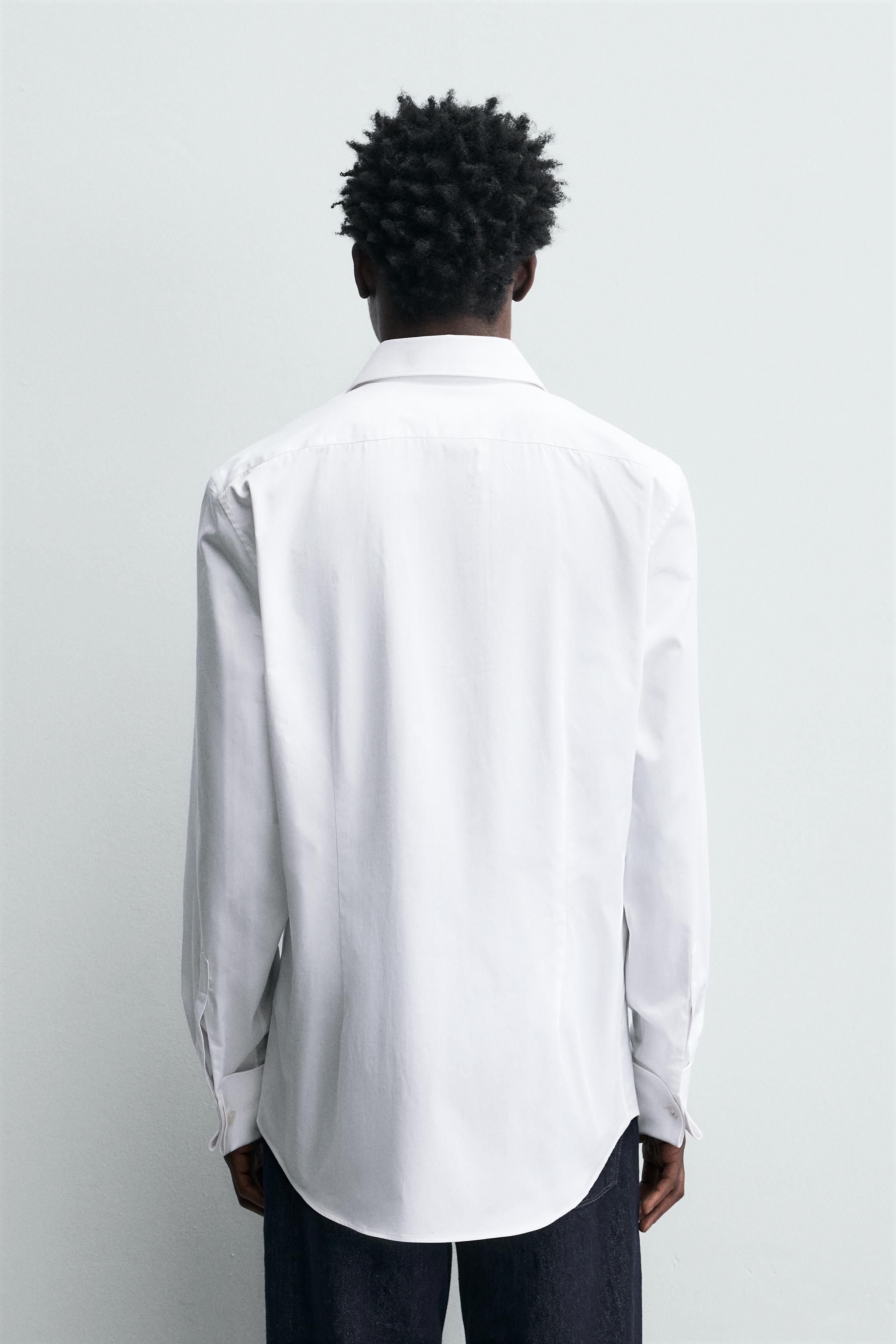 CHEMISE STRUCTURÉE BOUTONS DE MANCHETTE